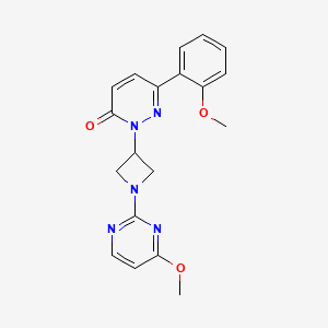 6-(2-Methoxyphenyl)-2-[1-(4-methoxypyrimidin-2-yl)azetidin-3-yl]pyridazin-3-one
