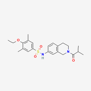 4-ethoxy-N-(2-isobutyryl-1,2,3,4-tetrahydroisoquinolin-7-yl)-3,5-dimethylbenzenesulfonamide