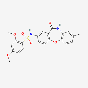 2,4-dimethoxy-N-(8-methyl-11-oxo-10,11-dihydrodibenzo[b,f][1,4]oxazepin-2-yl)benzenesulfonamide