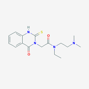 N-(2-(dimethylamino)ethyl)-N-ethyl-2-(4-oxo-2-thioxo-1,2-dihydroquinazolin-3(4H)-yl)acetamide