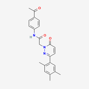 N-(4-acetylphenyl)-2-[6-oxo-3-(2,4,5-trimethylphenyl)pyridazin-1-yl]acetamide