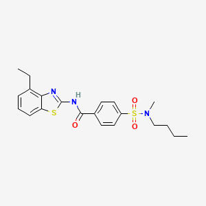 4-(N-butyl-N-methylsulfamoyl)-N-(4-ethylbenzo[d]thiazol-2-yl)benzamide