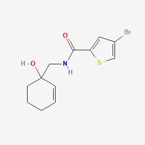 molecular formula C12H14BrNO2S B2894208 4-bromo-N-[(1-hydroxycyclohex-2-en-1-yl)methyl]thiophene-2-carboxamide CAS No. 2097920-59-5