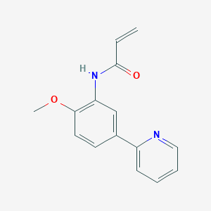 molecular formula C15H14N2O2 B2894211 N-(2-Methoxy-5-pyridin-2-ylphenyl)prop-2-enamide CAS No. 2361641-84-9