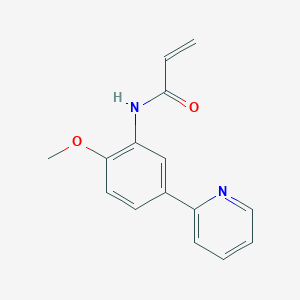 B2894211 N-(2-Methoxy-5-pyridin-2-ylphenyl)prop-2-enamide CAS No. 2361641-84-9