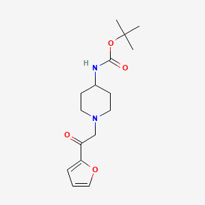 tert-Butyl (1-(2-(furan-2-yl)-2-oxoethyl)piperidin-4-yl)carbamate