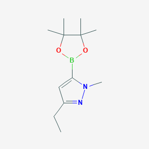 3-Ethyl-1-methyl-5-(4,4,5,5-tetramethyl-1,3,2-dioxaborolan-2-yl)-1H-pyrazole
