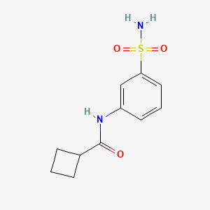 molecular formula C11H14N2O3S B2894226 N-(3-sulfamoylphenyl)cyclobutanecarboxamide CAS No. 698974-64-0