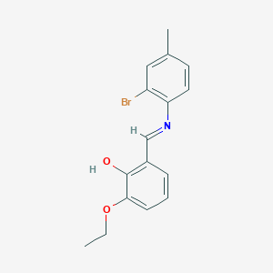 2-{(E)-[(2-bromo-4-methylphenyl)imino]methyl}-6-ethoxyphenol