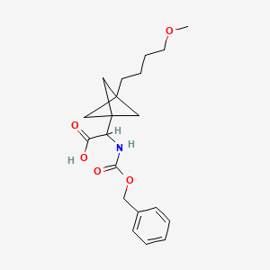2-[3-(4-Methoxybutyl)-1-bicyclo[1.1.1]pentanyl]-2-(phenylmethoxycarbonylamino)acetic acid