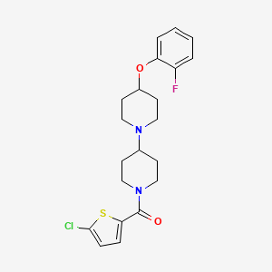 (5-Chlorothiophen-2-yl)(4-(2-fluorophenoxy)-[1,4'-bipiperidin]-1'-yl)methanone