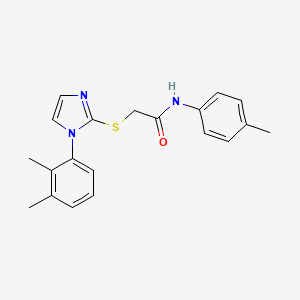 2-[1-(2,3-dimethylphenyl)imidazol-2-yl]sulfanyl-N-(4-methylphenyl)acetamide
