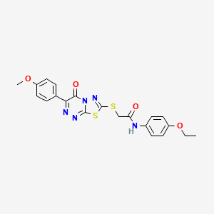 N-(4-ethoxyphenyl)-2-{[3-(4-methoxyphenyl)-4-oxo-4H-[1,3,4]thiadiazolo[2,3-c][1,2,4]triazin-7-yl]sulfanyl}acetamide