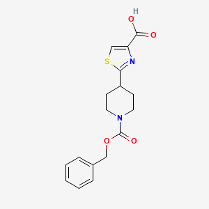 2-(1-Phenylmethoxycarbonylpiperidin-4-yl)-1,3-thiazole-4-carboxylic acid