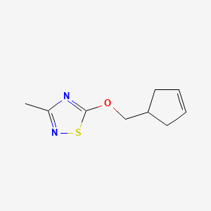 5-[(Cyclopent-3-en-1-yl)methoxy]-3-methyl-1,2,4-thiadiazole