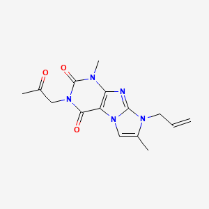 4,7-Dimethyl-2-(2-oxopropyl)-6-prop-2-enylpurino[7,8-a]imidazole-1,3-dione