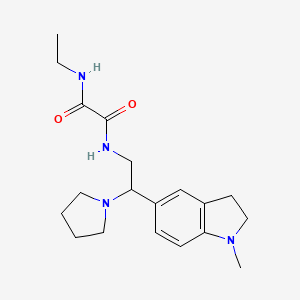 N1-ethyl-N2-(2-(1-methylindolin-5-yl)-2-(pyrrolidin-1-yl)ethyl)oxalamide