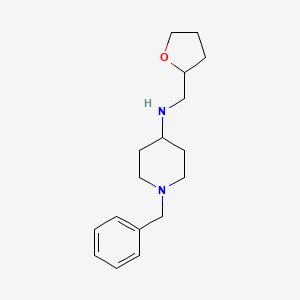 molecular formula C17H26N2O B2894318 (1-Benzyl-piperidin-4-yl)-(tetrahydro-furan-2-ylmethyl)-amine CAS No. 765924-14-9