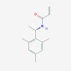 molecular formula C14H19NO B2894326 N-[(1S)-1-(2,4,6-Trimethylphenyl)ethyl]prop-2-enamide CAS No. 2305178-10-1