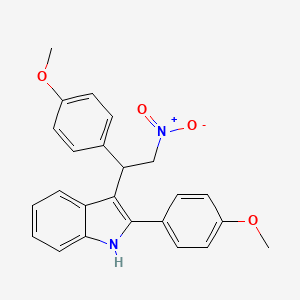 2-(4-methoxyphenyl)-3-[1-(4-methoxyphenyl)-2-nitroethyl]-1H-indole