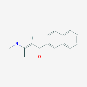molecular formula C16H17NO B2894378 (2E)-3-(dimethylamino)-1-(naphthalen-2-yl)but-2-en-1-one CAS No. 477890-38-3