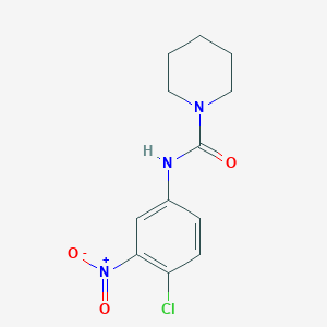 molecular formula C12H14ClN3O3 B2894399 N-(4-chloro-3-nitrophenyl)piperidine-1-carboxamide CAS No. 680212-54-8
