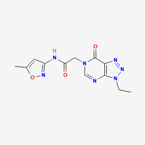 2-(3-ethyl-7-oxo-3H-[1,2,3]triazolo[4,5-d]pyrimidin-6(7H)-yl)-N-(5-methylisoxazol-3-yl)acetamide
