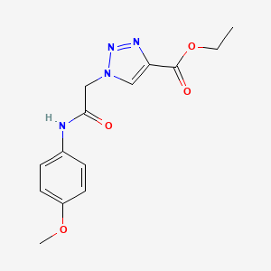 ethyl 1-{2-[(4-methoxyphenyl)amino]-2-oxoethyl}-1H-1,2,3-triazole-4-carboxylate