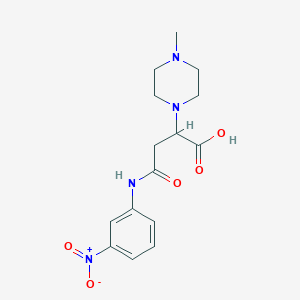 2-(4-Methylpiperazin-1-yl)-4-((3-nitrophenyl)amino)-4-oxobutanoic acid
