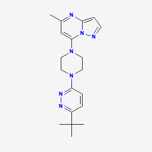 7-[4-(6-Tert-butylpyridazin-3-yl)piperazin-1-yl]-5-methylpyrazolo[1,5-a]pyrimidine