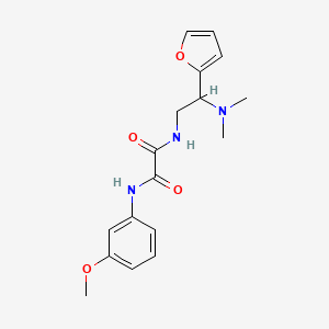 molecular formula C17H21N3O4 B2894424 N-[2-(dimethylamino)-2-(furan-2-yl)ethyl]-N'-(3-methoxyphenyl)ethanediamide CAS No. 899999-02-1