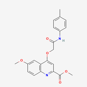 Methyl 6-methoxy-4-(2-oxo-2-(p-tolylamino)ethoxy)quinoline-2-carboxylate