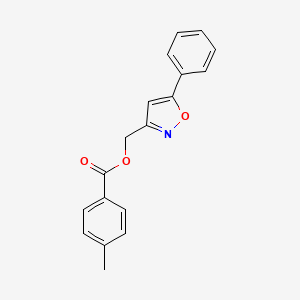 (5-Phenyl-1,2-oxazol-3-yl)methyl 4-methylbenzoate