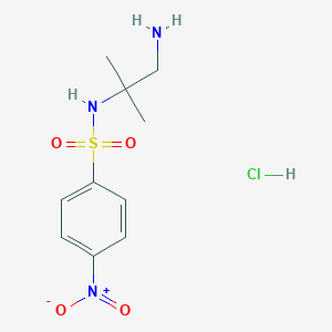 N-(1-Amino-2-methylpropan-2-YL)-4-nitrobenzene-1-sulfonamide