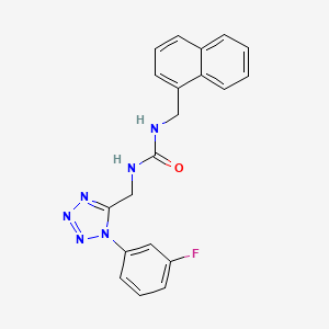 1-((1-(3-fluorophenyl)-1H-tetrazol-5-yl)methyl)-3-(naphthalen-1-ylmethyl)urea