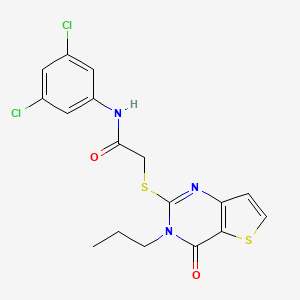 N-(3,5-dichlorophenyl)-2-[(4-oxo-3-propyl-3,4-dihydrothieno[3,2-d]pyrimidin-2-yl)sulfanyl]acetamide