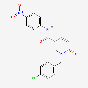 1-[(4-chlorophenyl)methyl]-N-(4-nitrophenyl)-6-oxopyridine-3-carboxamide