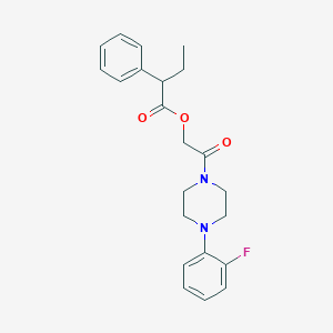 2-[4-(2-Fluorophenyl)piperazin-1-yl]-2-oxoethyl 2-phenylbutanoate