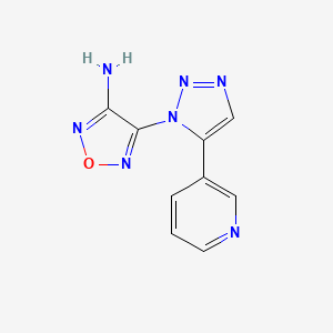 1,2,5-Oxadiazol-3-amine, 4-[5-(3-pyridinyl)-1H-1,2,3-triazol-1-yl]-