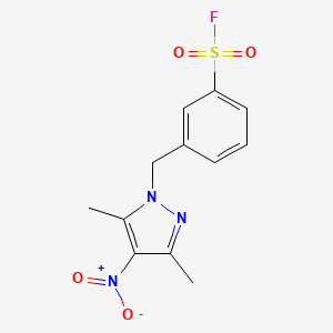 3-[(3,5-Dimethyl-4-nitropyrazol-1-yl)methyl]benzenesulfonyl fluoride