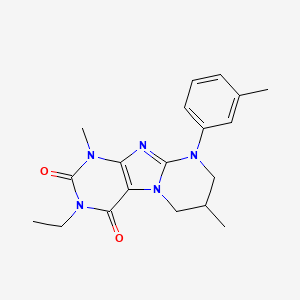 3-ethyl-1,7-dimethyl-9-(3-methylphenyl)-7,8-dihydro-6H-purino[7,8-a]pyrimidine-2,4-dione
