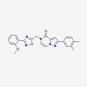 2-(3,4-dimethylphenyl)-5-((3-(2-methoxyphenyl)-1,2,4-oxadiazol-5-yl)methyl)pyrazolo[1,5-a]pyrazin-4(5H)-one