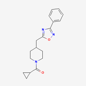 1-(Cyclopropylcarbonyl)-4-[(3-phenyl-1,2,4-oxadiazol-5-yl)methyl]piperidine