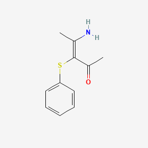 (E)-4-amino-3-phenylsulfanylpent-3-en-2-one