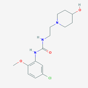1-(5-Chloro-2-methoxyphenyl)-3-(2-(4-hydroxypiperidin-1-yl)ethyl)urea