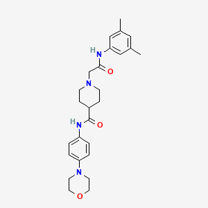 1-(2-((3,5-dimethylphenyl)amino)-2-oxoethyl)-N-(4-morpholinophenyl)piperidine-4-carboxamide