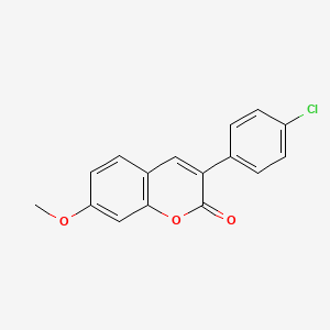 molecular formula C16H11ClO3 B2894520 3-(4-chlorophenyl)-7-methoxy-2H-chromen-2-one CAS No. 20043-65-6