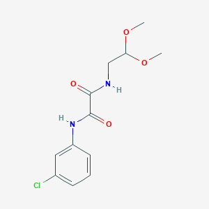 molecular formula C12H15ClN2O4 B2894528 N'-(3-chlorophenyl)-N-(2,2-dimethoxyethyl)ethanediamide CAS No. 898348-46-4