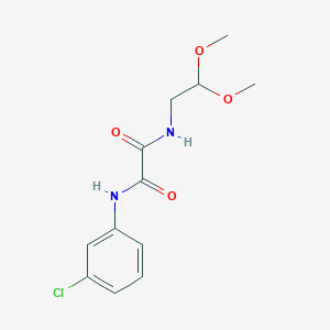 molecular formula C12H15ClN2O4 B2894528 N'-(3-chlorophenyl)-N-(2,2-dimethoxyethyl)oxamide CAS No. 898348-46-4