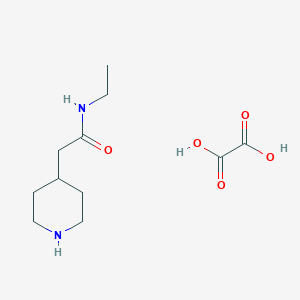 N-Ethyl-2-piperidin-4-ylacetamide;oxalic acid